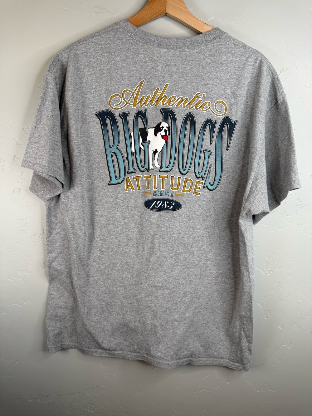 Big Dog T-Shirt Mens Short Sleeve Big Dogs Graphic Funny Tee XL